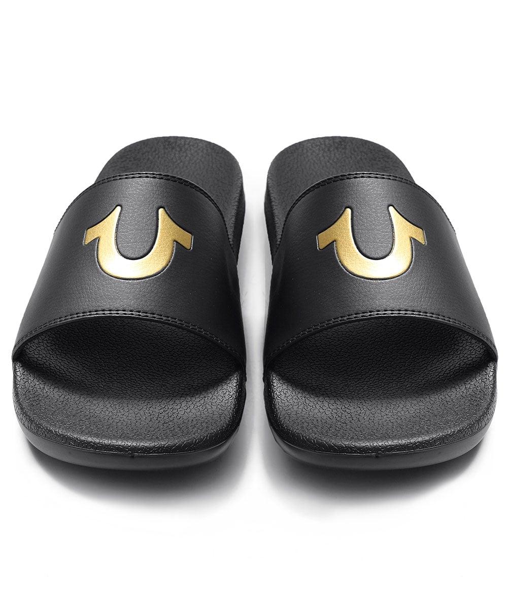 Lyst - True Religion Slide Sandals in Black